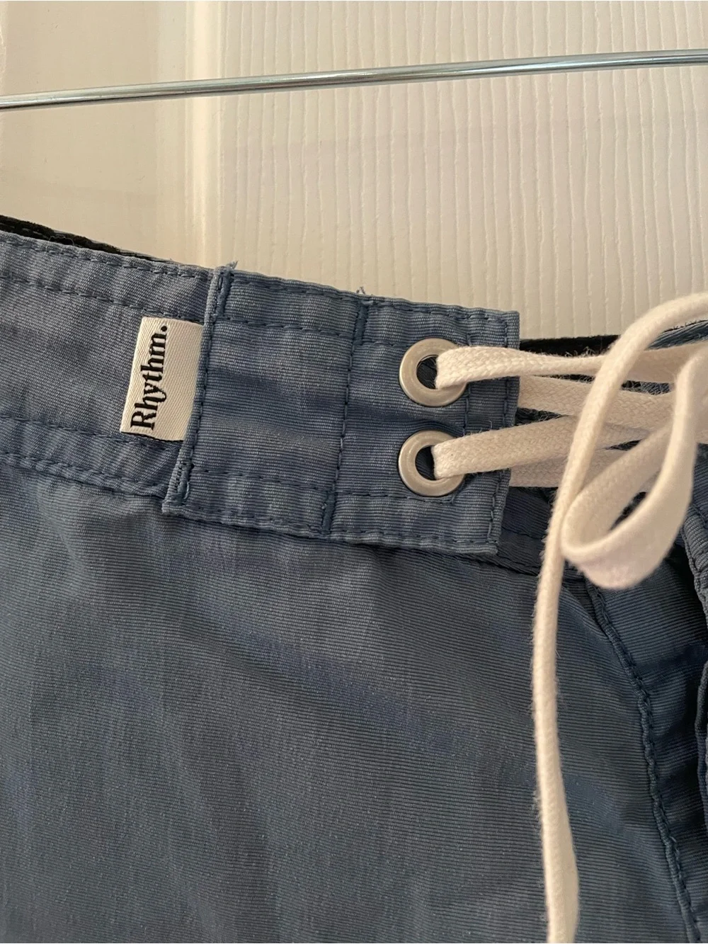 Rhythm. Men’s Slate Blue and Coral Pattern Swim Board Shorts